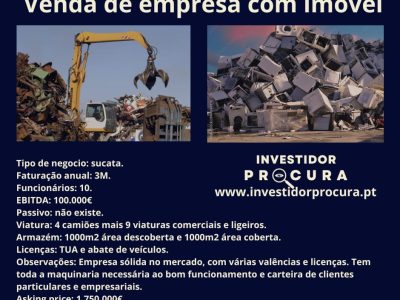 Empresa de sucata para venda